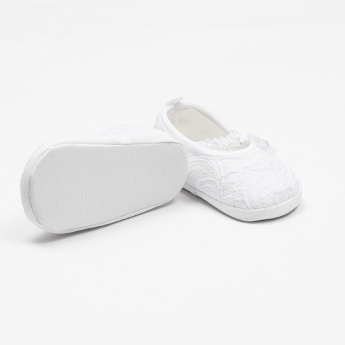 Dojčenské krajkové baletky capačky New Baby biela 3-6 m 3-6 m