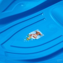 Detský sánkovací klzák Mušľa Baby Mix PREMIUM KOMFORT 80 cm modrý