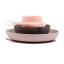 NATTOU Set jedálenský silikonový 4 ks ružovo-fialový bez BPA
