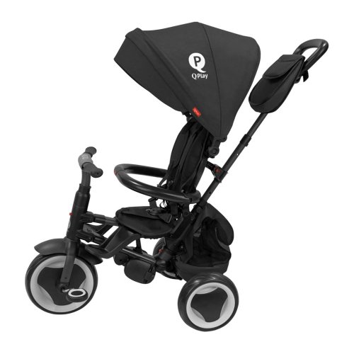 QPLAY Trojkolka Rito eva plus Black, vek 10-72 mesiacov