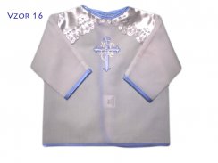 Košilky ke křtu vzor 16