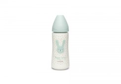 SUAVINEX | Premium fľaša 360 ml L HYGGE králik - zelená