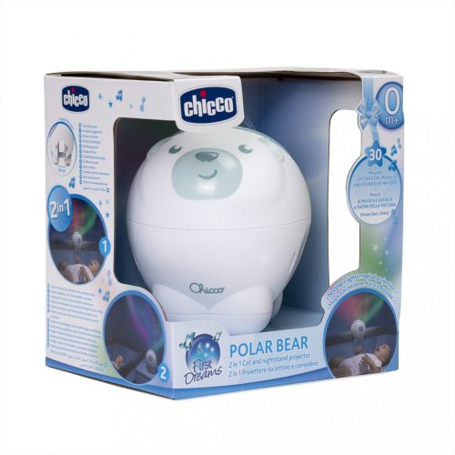 CHICCO Projektor s polárnou žiarou Polárny medveď modrý
