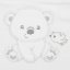 Dojčenská súprava do pôrodnice New Baby Sweet Bear biela 56 (0-3m)