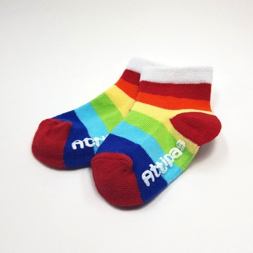 ATTIPAS Ponožky Socks Rainbow AR03 White veľ.19