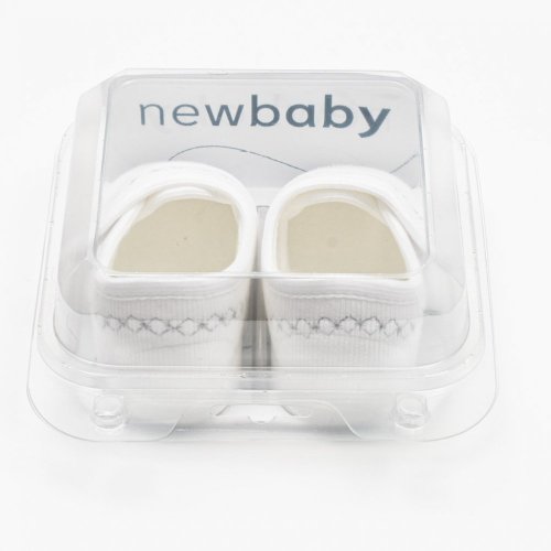 Dojčenské capačky New Baby biela 0-3 m 0-3 m