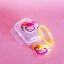 Canpol babies Set symetrických silikonových dudlíků Ligth touch 0-6m NEON LOVE růžový