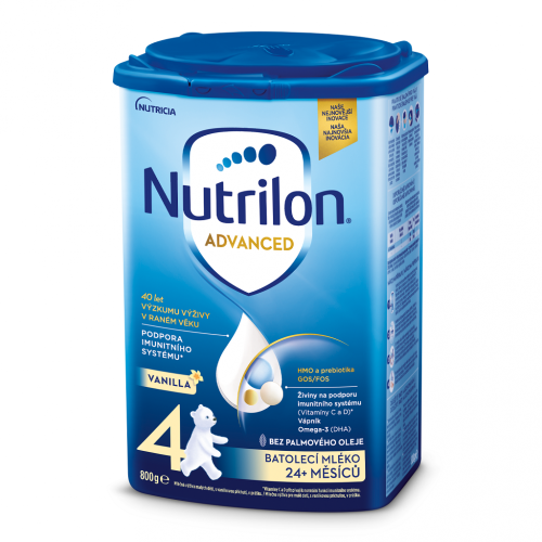 3x NUTRILON 4 Vanilla batoľacie mlieko 800 g, 24+