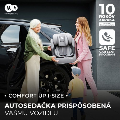 KINDERKRAFT Autosedačka Comfort up i-size pink (76-150 cm)
