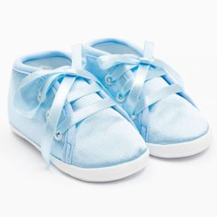 Dojčenské saténové capačky New Baby modrá 3-6 m 3-6 m