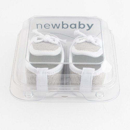 Dojčenské mokasíny-capačky New Baby šedá 0-3 m 0-3 m