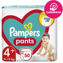 PAMPERS Active Baby-Dry Pants Nohavičky plienkové jednorazové 4+ (9-15 kg) 50 ks - JUMBO PACK