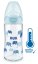 NUK FC+ Fľaša sklenená s kontrolou teploty 240 ml - modrá