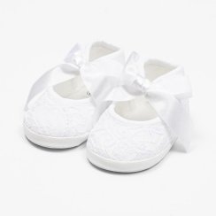 Dojčenské krajkové capačky New Baby biela 3-6 m 3-6 m
