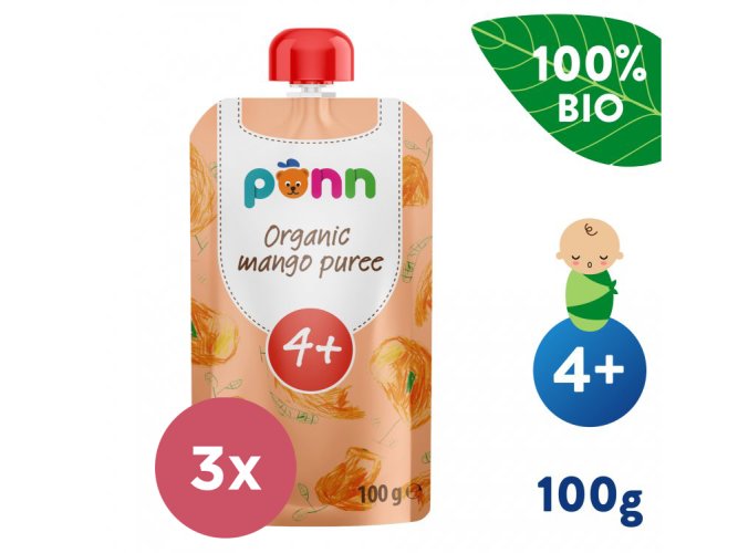 3x SALVEST Põnn BIO Mango 100 % (100 g)