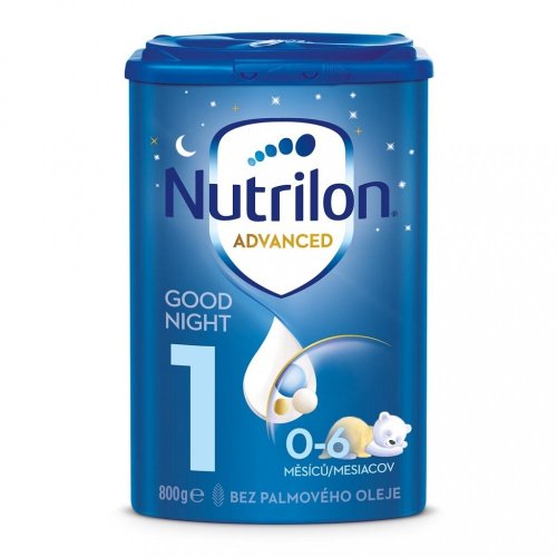 3x NUTRILON 1 Advanced Good Night počiatočné dojčenské mlieko od narodenia 800 g