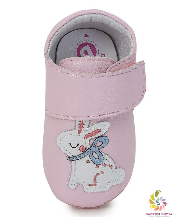 Kožené capačky D.D. Step - Baby Pink - L