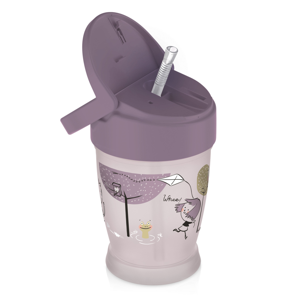 LOVI hrnček so slamkou JUNIOR 250ml Lovely Girl