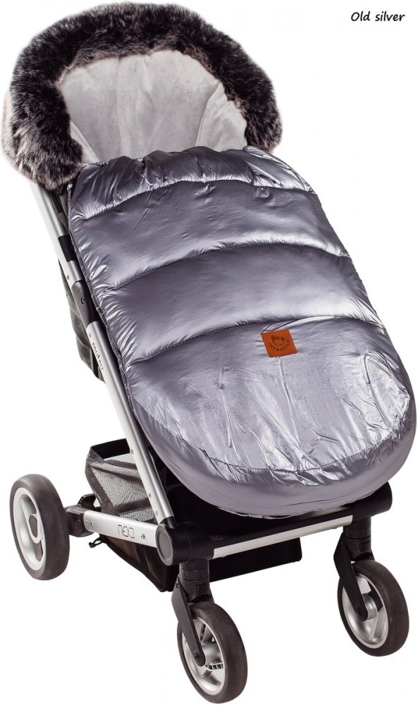INFANTILO fusak FLUFFY PREMIUM - Old Silver